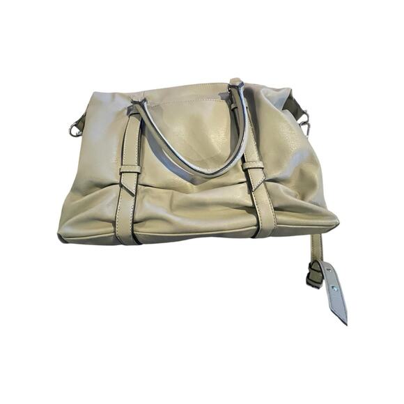 ~SIMPLY VERA VERA WANG~LOGO~PU~TAUPE~ZIP CLOSURE~SHOULDER HOBO BAG PURSE - Picture 5 of 12